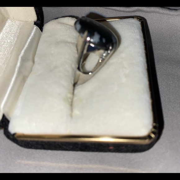 ART DECO AGATE RING - Picture 4 of 7